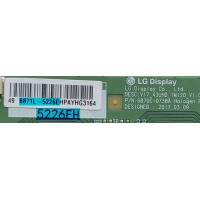 T-CON PARA TV HKPRO / LG / NUMERO DE PARTE 6871L-5226E / 6870C-0738A / 5226E / PANEL LC490EGE (FH)(M1) / DISPLAY LC490EGY (SY)(M4) / LC490EGY (SK)(M3) / MODELO HKP49UHD5 / 49UF6490-UB / 49UF6490-UB.AUSYLJR